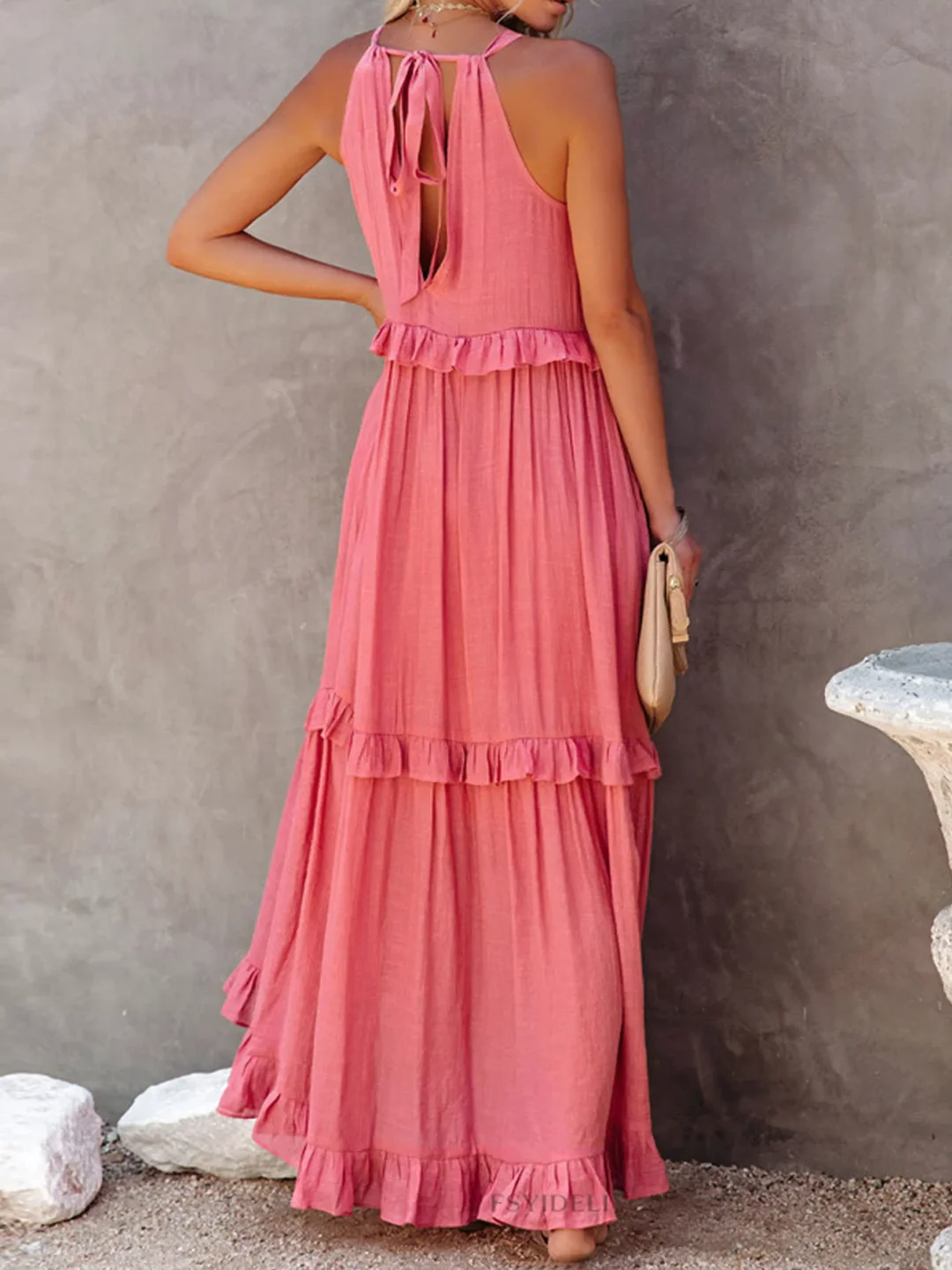 Madelyn | Bohemian Ruffled Maxi Dress