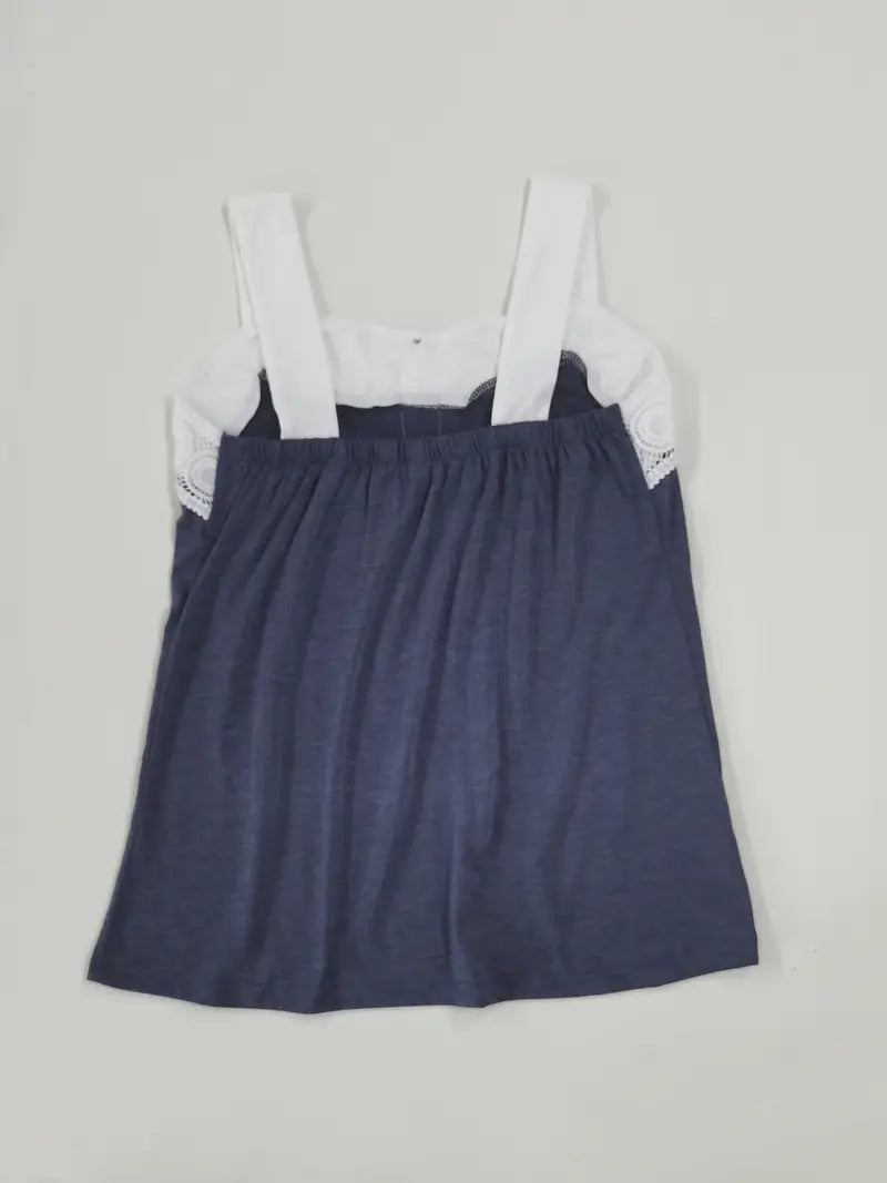 Malinda - Ärmelloses Oberteil Mit Knöpfen