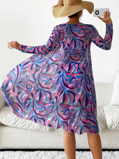 Fabiola® | Bedrucktes High-Waist-Cover-Bikini-Set