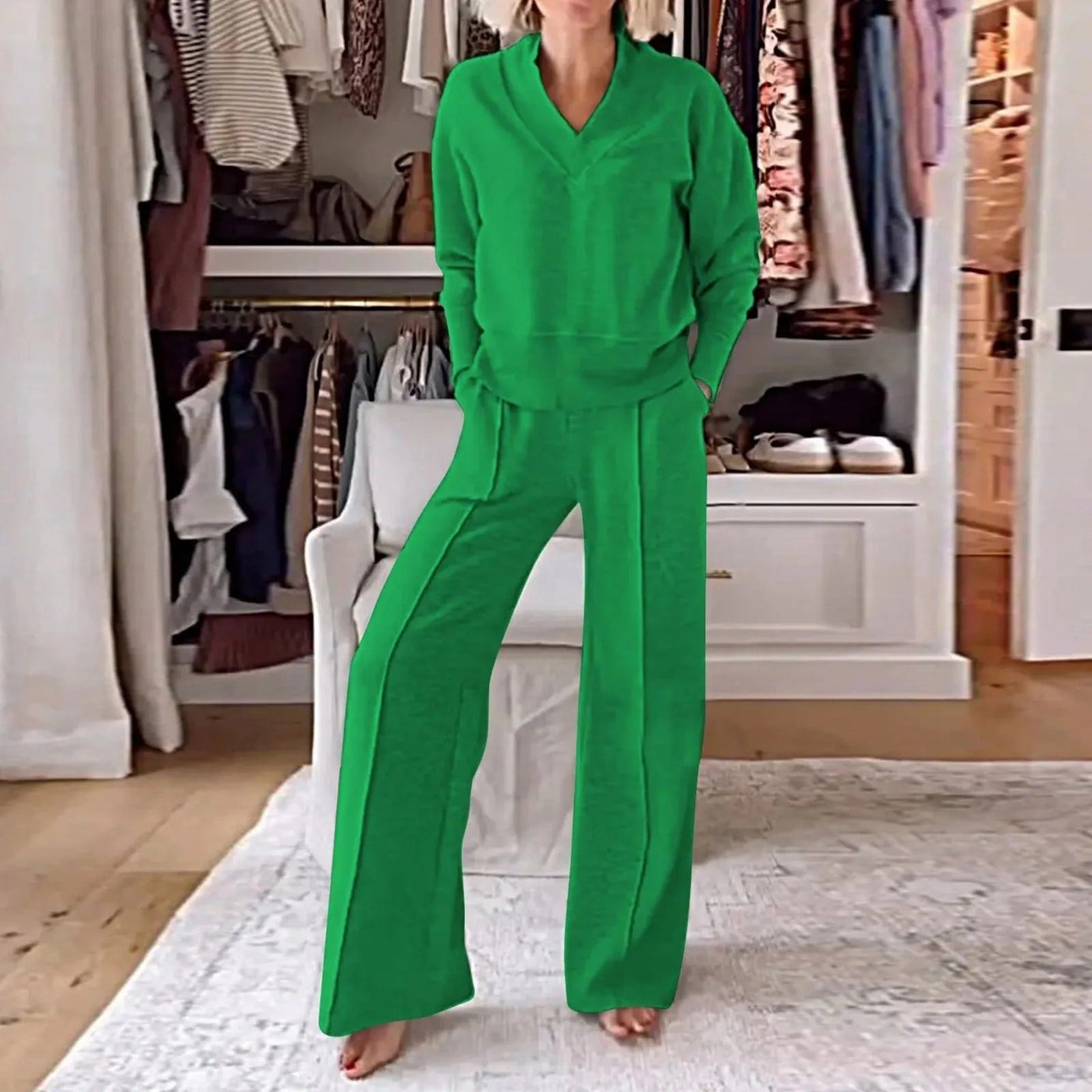 Hanna - Bequemes Oberteil Und Hosenset