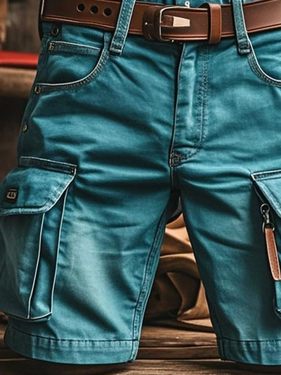 Funktionale Outdoor-Shorts Für Herren Im Retro-Stil