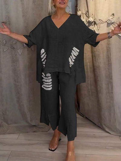 Ebony - Zweiteiliges Sommer Outfit Setzen