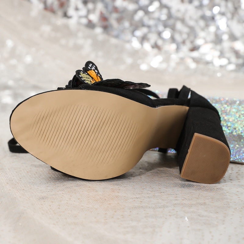 Sasha® | Damen Schmetterling High Heel Sandalen