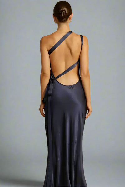 Indira | One-Shoulder-Abendkleid aus Satin
