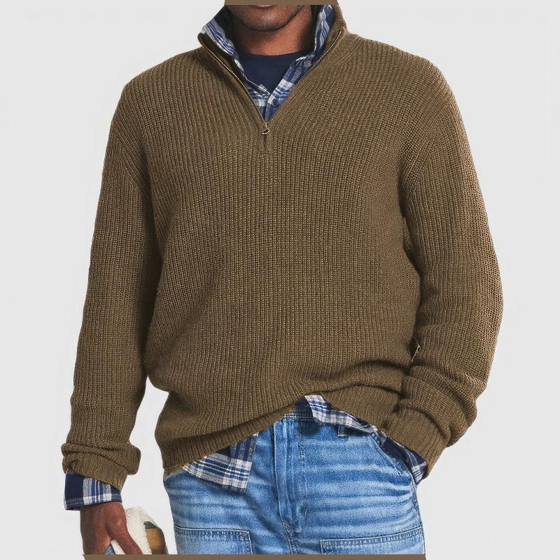 Finn™ - Herren-Reißverschluss-Strickpullover
