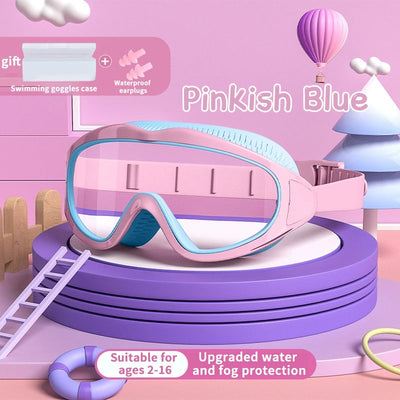 Letzter-Tag-Aktion: 49 % Rabatt auf wasserdichte und beschlagfreie HD-Schwimmbrillen für Kinder mit großem Rahmen
