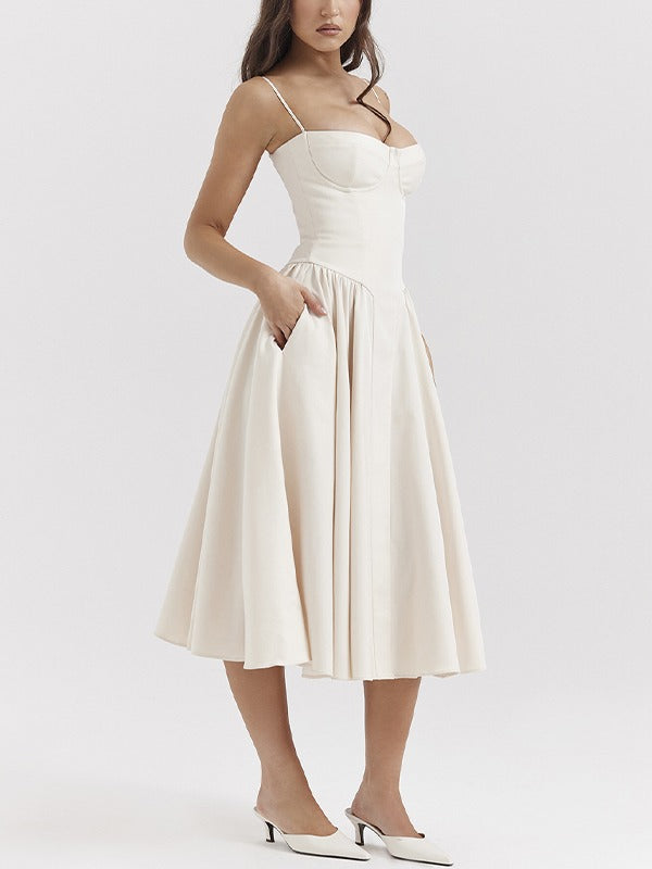 Vivian - Zeitlose Schönheit Midi-Kleid