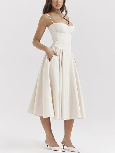 Vivian - Zeitlose Schönheit Midi-Kleid