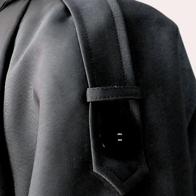 Damen Langer Trenchcoat mit Knopfdetails