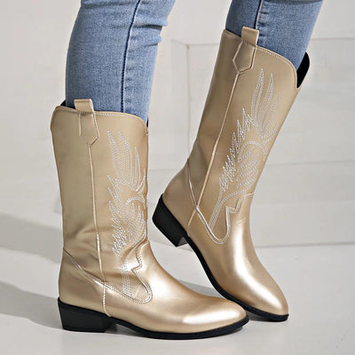 Weiche Western-Cowboystiefel für Damen | Bequem