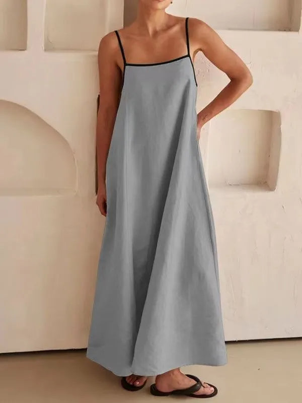 Maxikleid mit Trägern für Frauen - Mirelda