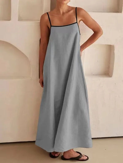 Maxikleid mit Trägern für Frauen - Mirelda