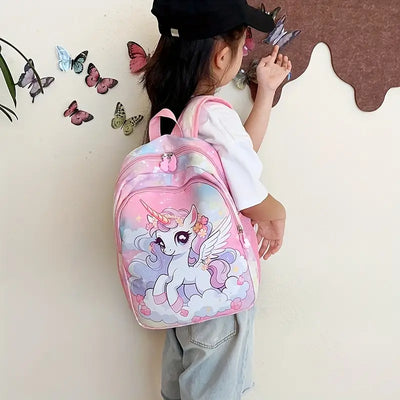 2025 Prinzessinnen-Rucksack für Mädchen – Leichte, faltbare Tasche mit süßem Wolken-Design