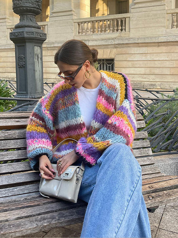 Katari - Gestrickte Strickjacke