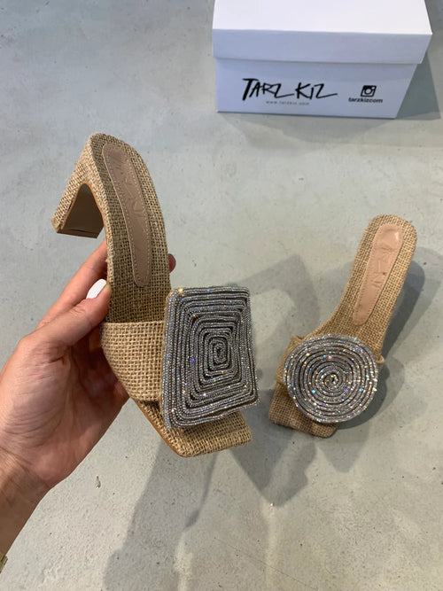 Wanwisa - Quadratische Sandalen Mit Rundem Absatz