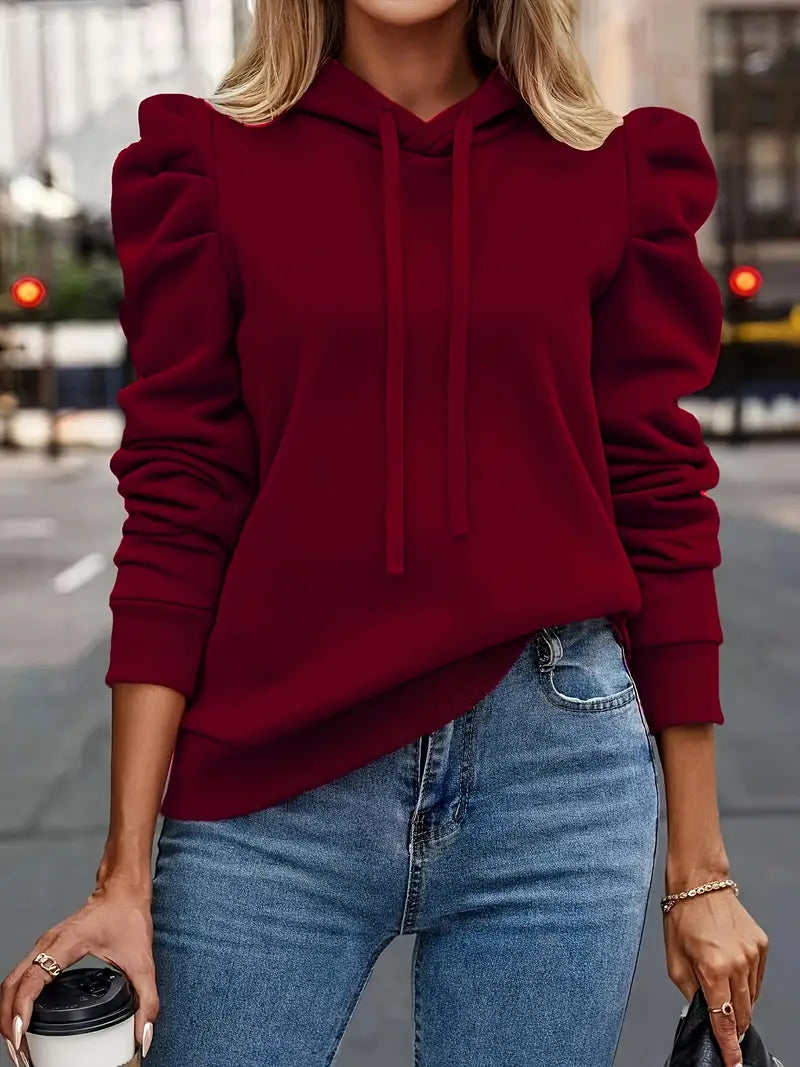 Nandita - Atmungsaktiver Langarm Kapuzenpullover