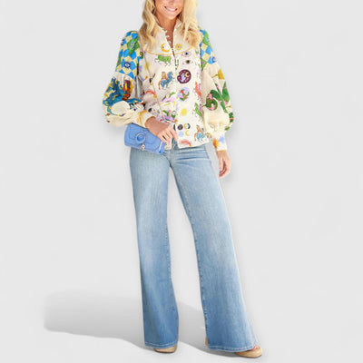 Nina | Vintage Lange Puffärmel