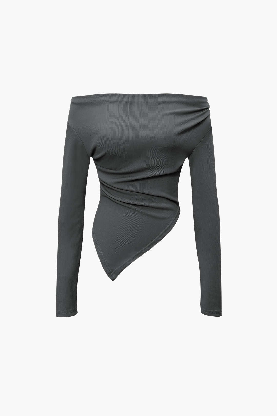 Daniela | Elegantes Zweiteiler-Set mit Asymmetrischem Oberteil & Weiten Hosen