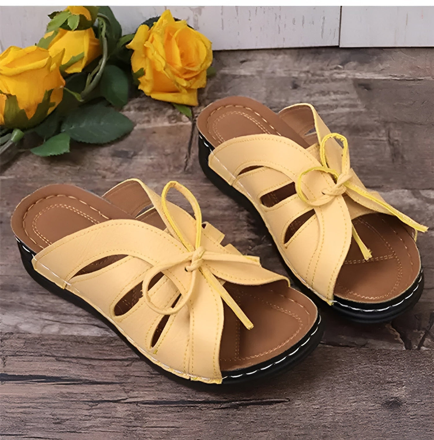 Retro Sandalen Damen – Bequeme orthopädische Schuhe für den Sommer