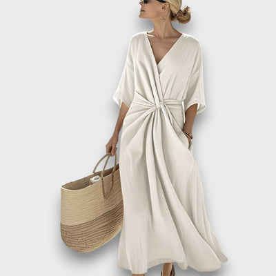 Miretta – Luftiges Kleid mit mediterranem Knotenakzent