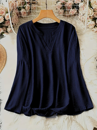 Elina™ - Leichte und elegante Bluse mit V-Ausschnitt