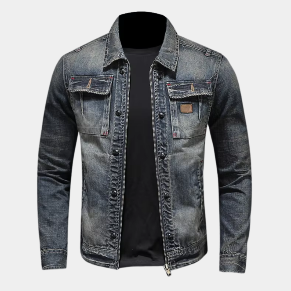 Nathan | Trendige Herren-Denimjacke mit Komfortschnitt