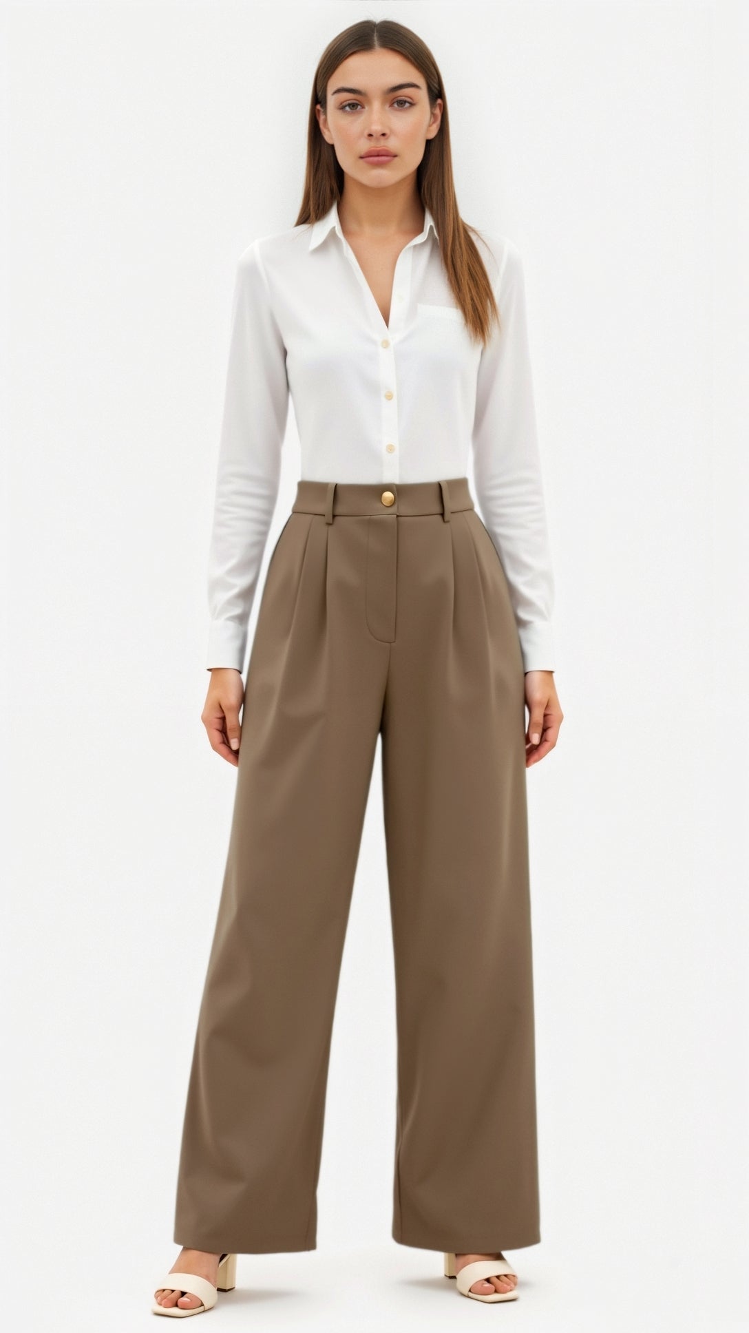 Emma Hose mit weitem Bein