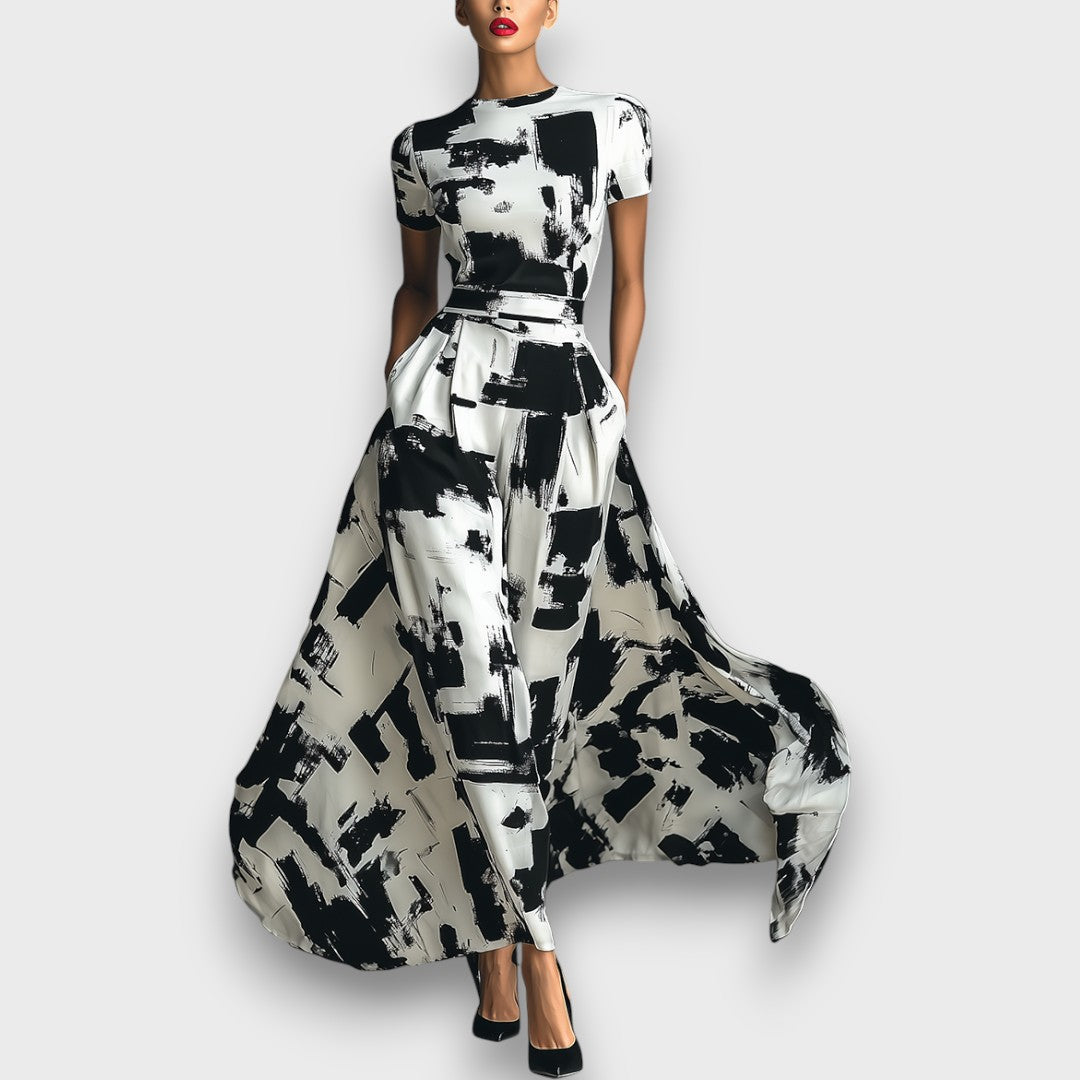 Alessira – Damenkleid mit abstraktem Print