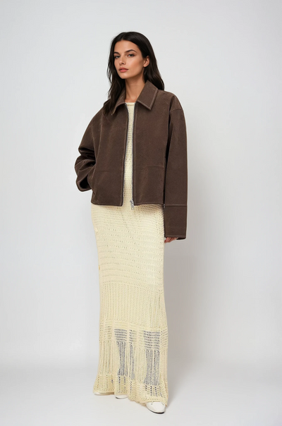 Rhea | Gerade Geschnittene Jacke mit Reißverschluss