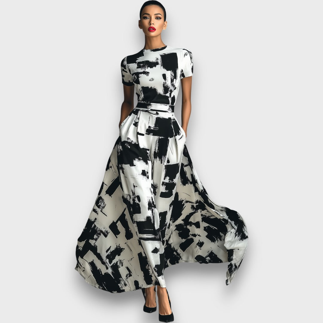 Alessira – Damenkleid mit abstraktem Print
