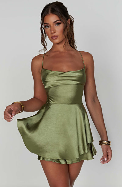 Emilia | Satin Mini Dress