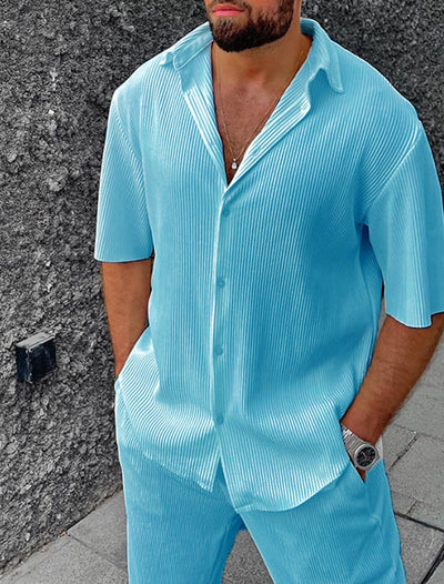 Herren Luxe Sommer Hemd & Hose Set - Remus