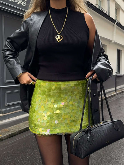 Ilana Sequin Mini Skirt