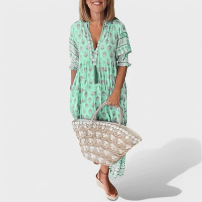 Marlena | Kleid mit V-Ausschnitt und A-Linien-Silhouette