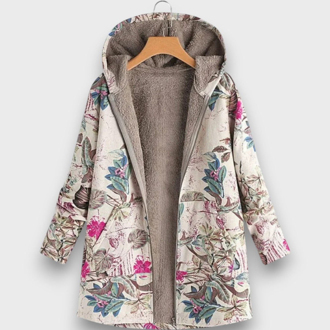 Arvienne – Fleecejacke mit Blumenmuster