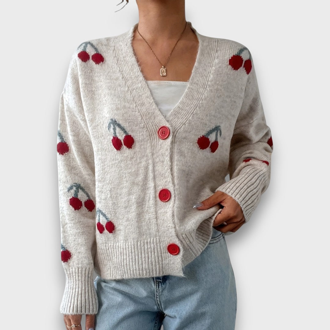 Ravielle – Knopf-Front Cardigan