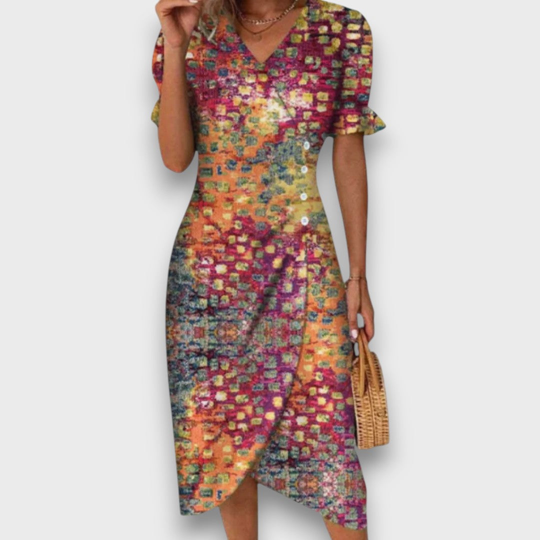 Heliane – Blumiges Midikleid