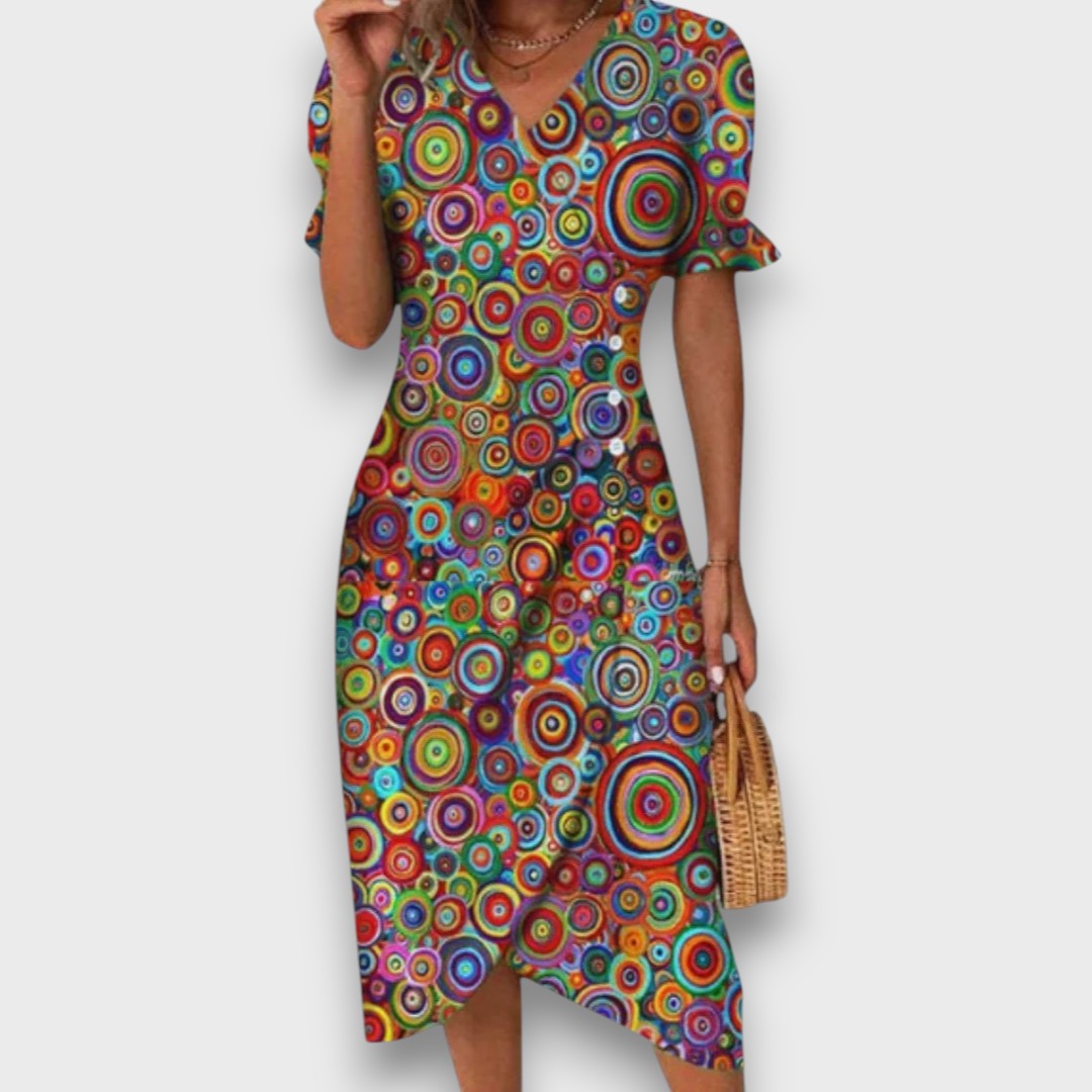 Heliane – Blumiges Midikleid