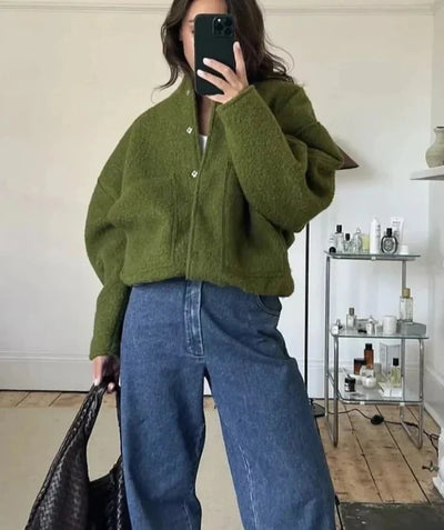 Aliah | Oversized Bomber Jacke