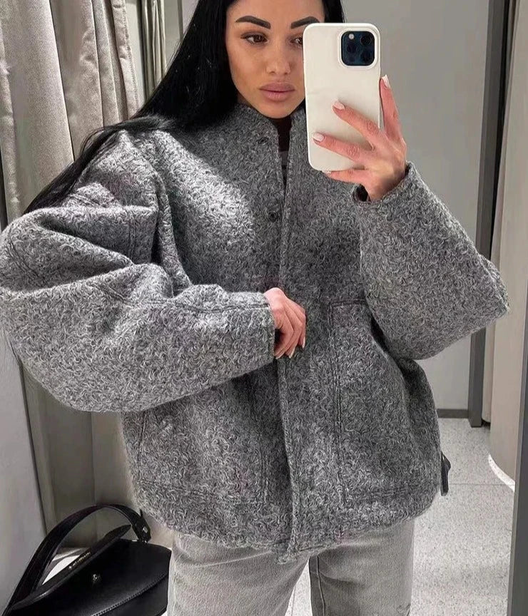 Aliah | Oversized Bomber Jacke