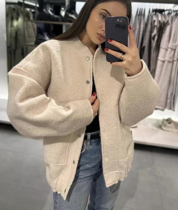 Aliah | Oversized Bomber Jacke