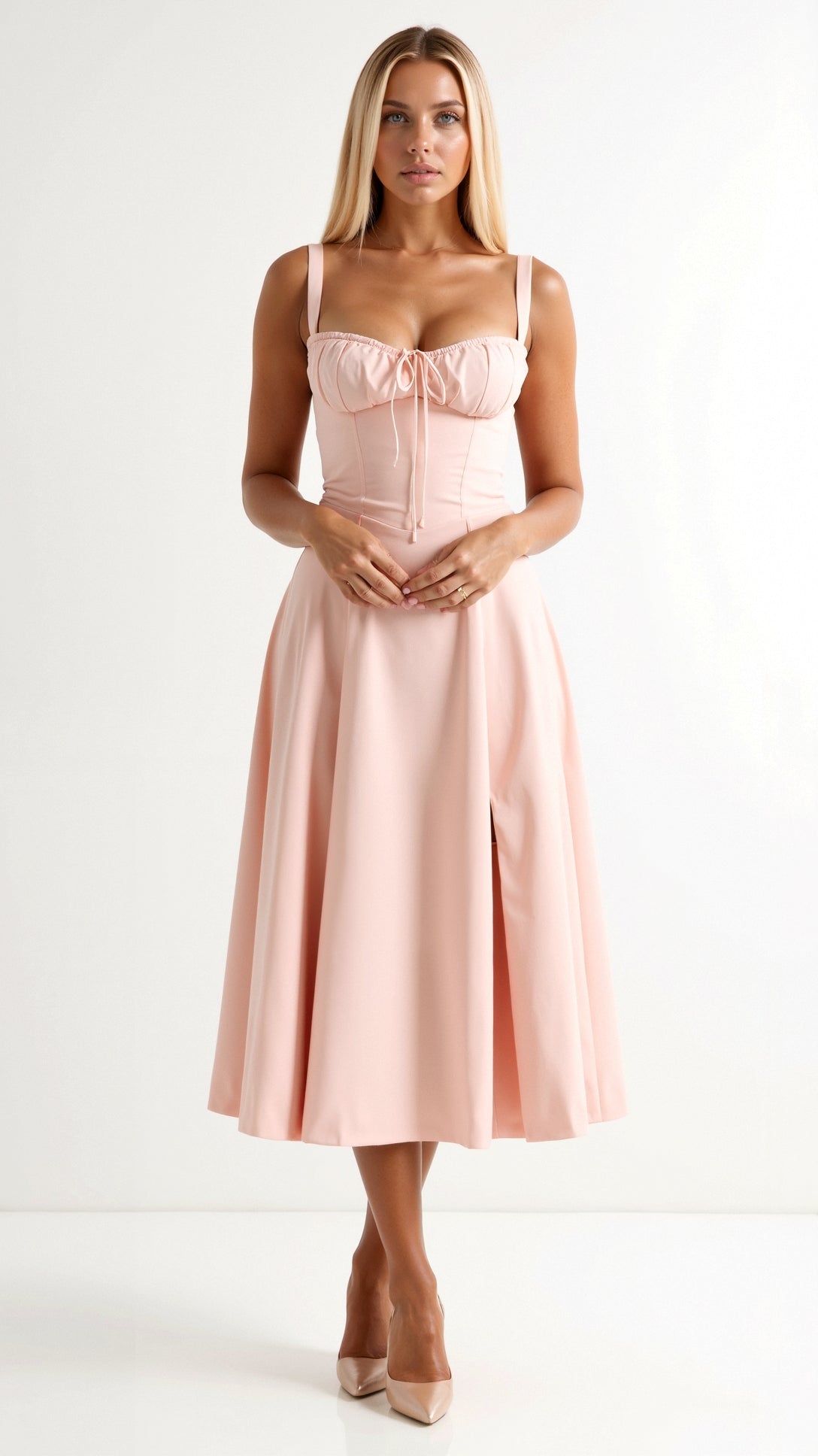 Jade – Midikleid mit Schnürung