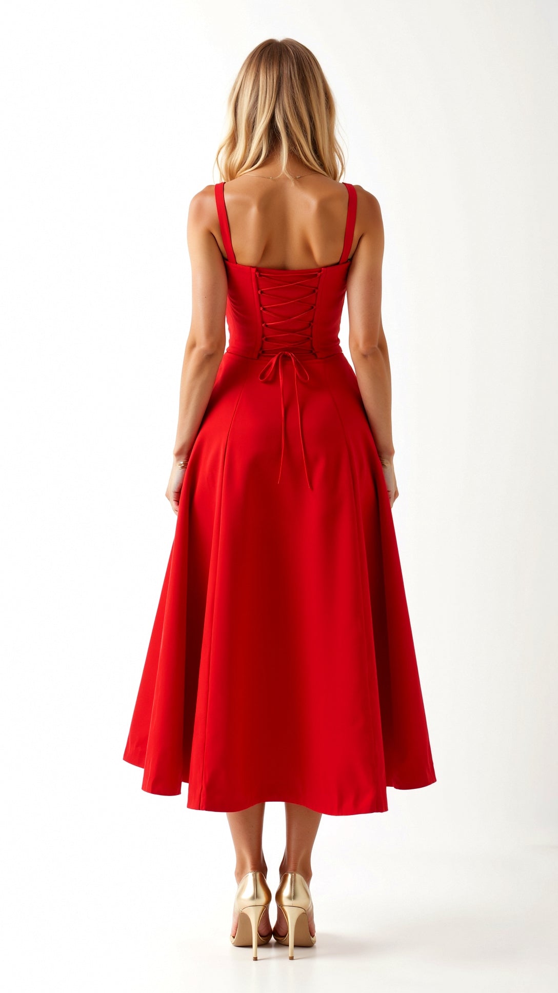 Jade – Midikleid mit Schnürung