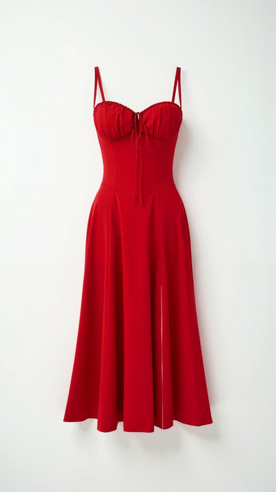 Jade – Midikleid mit Schnürung