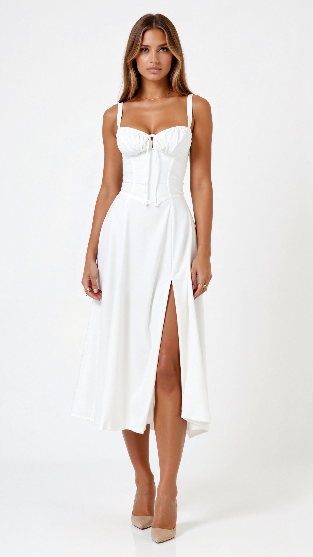 Jade – Midikleid mit Schnürung