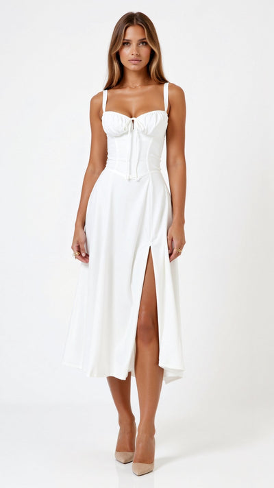 Jade – Midikleid mit Schnürung