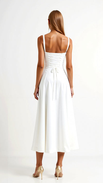 Jade – Midikleid mit Schnürung