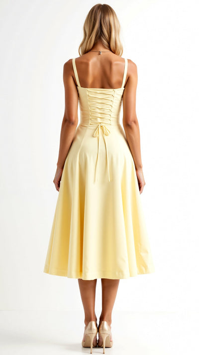 Jade – Midikleid mit Schnürung