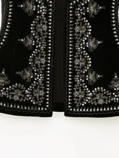 Celina | Bestickte Samtweste