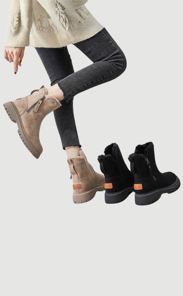 Jayleen | Winter Velvet Plüschstiefel